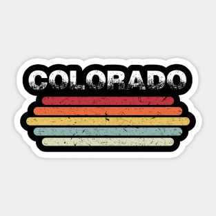 Vintage 70s 80s Retro Colorado Sticker